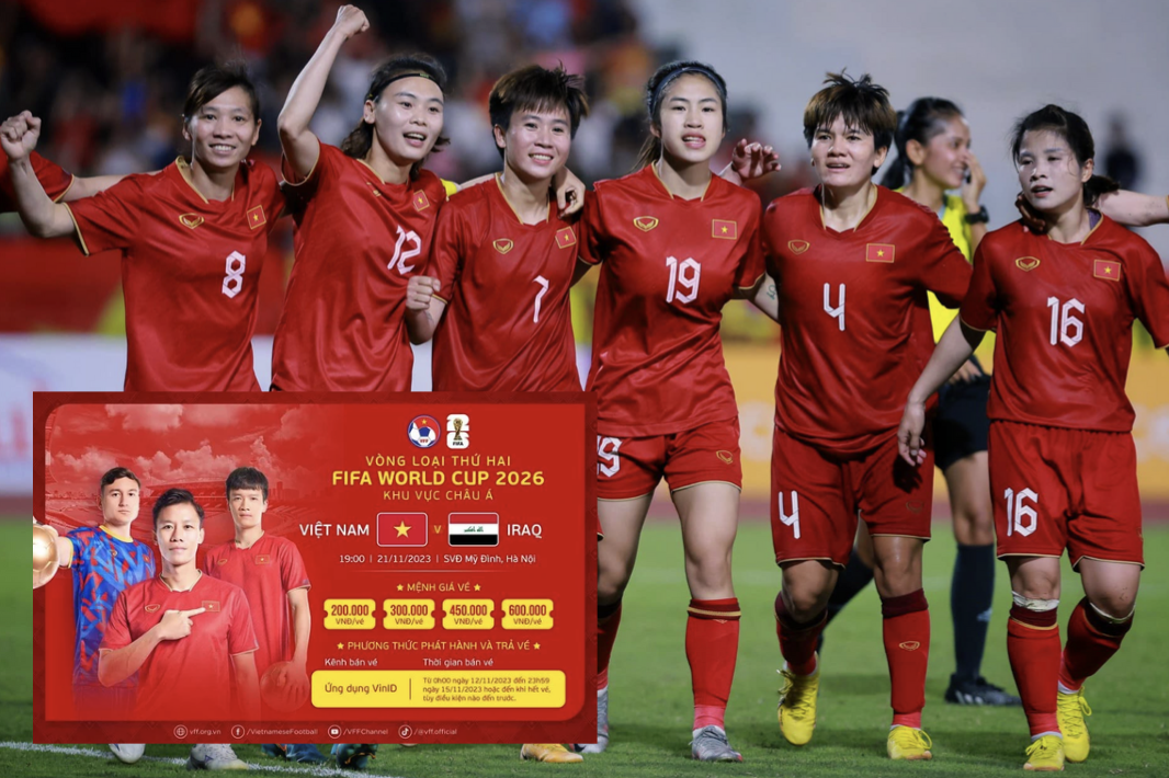 Các nữ tuyển thủ tiếp lửa đội tuyển nam Việt Nam tại vòng loại World Cup 2026