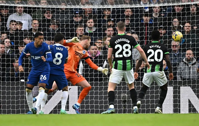 Kết quả Chelsea 3-2 cho Chelsea: Brighton áp sát nghẹt thở