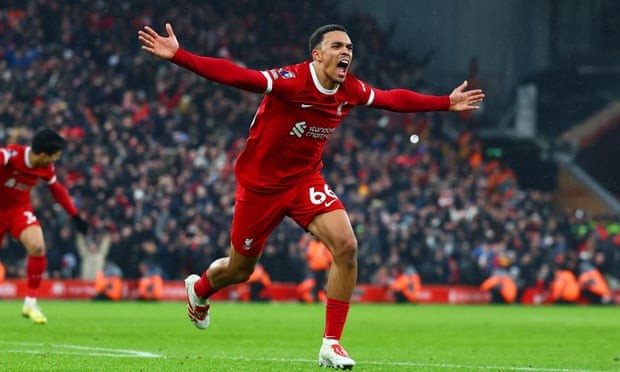 Kết quả Liverpool 4-3: Liverpool lội ngược dòng đầy ngoại mục