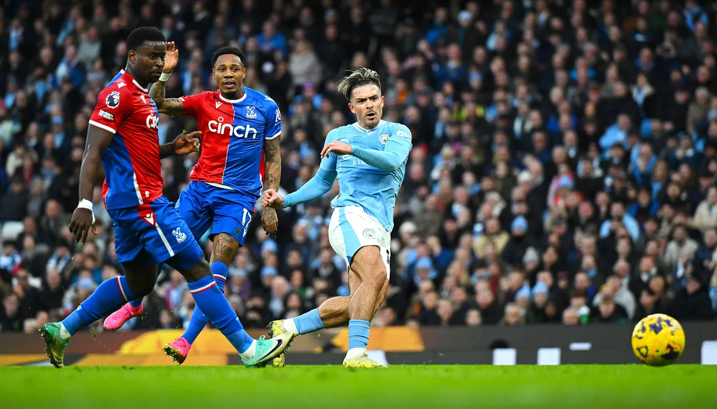 Palace tung đòn phản công muộn từ 2 bàn xuống làm choáng váng Man City