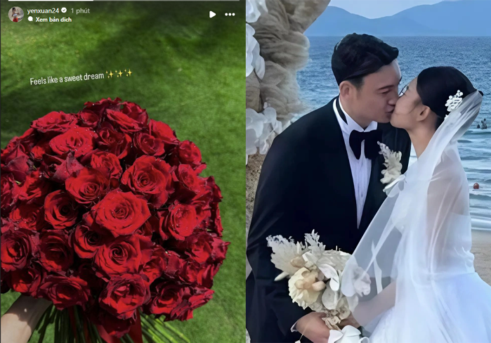 Động thái đầu tiên của Yến Xuân sau đám cưới trong mơ, nói một câu cực ngọt ngào