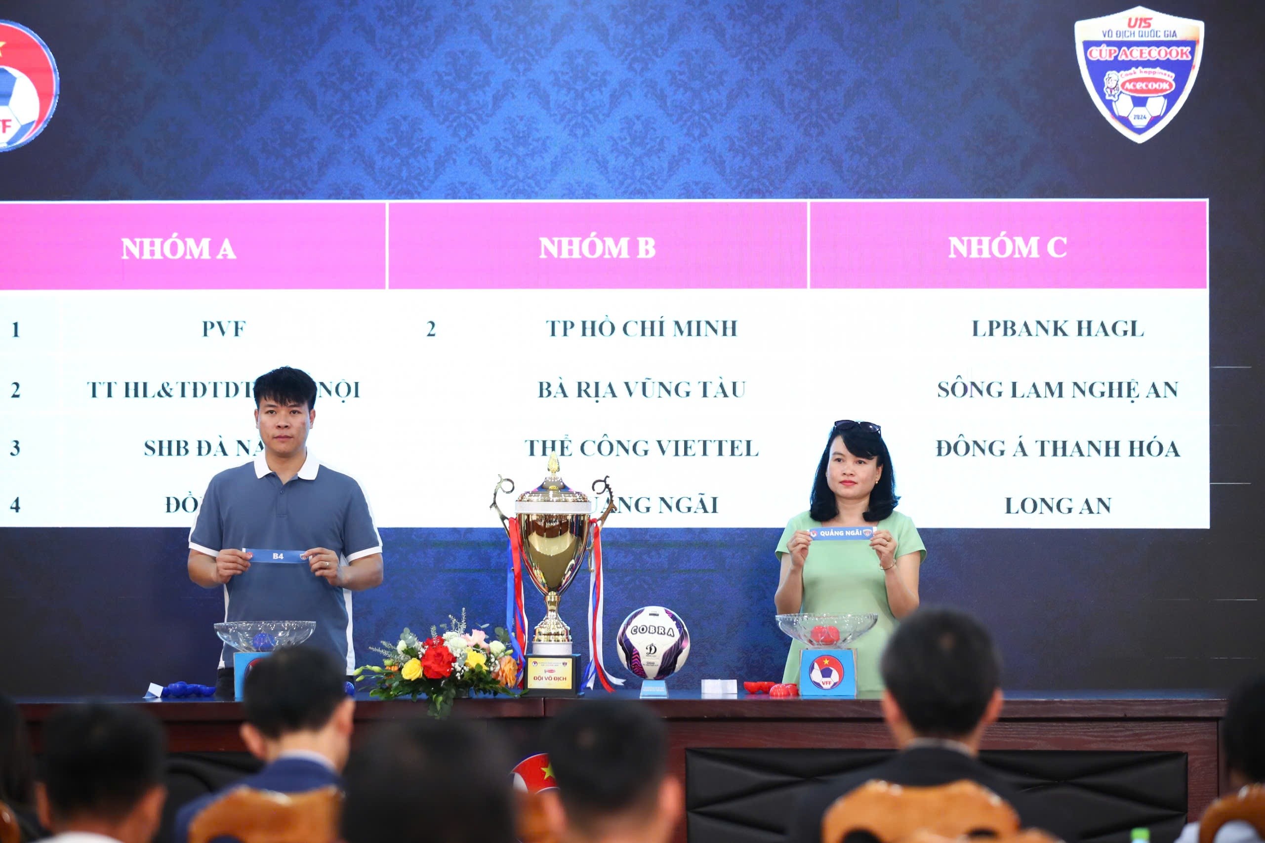 U15 Sông Lam Nghệ An rơi vào bảng khó tại VCK U15 Quốc gia