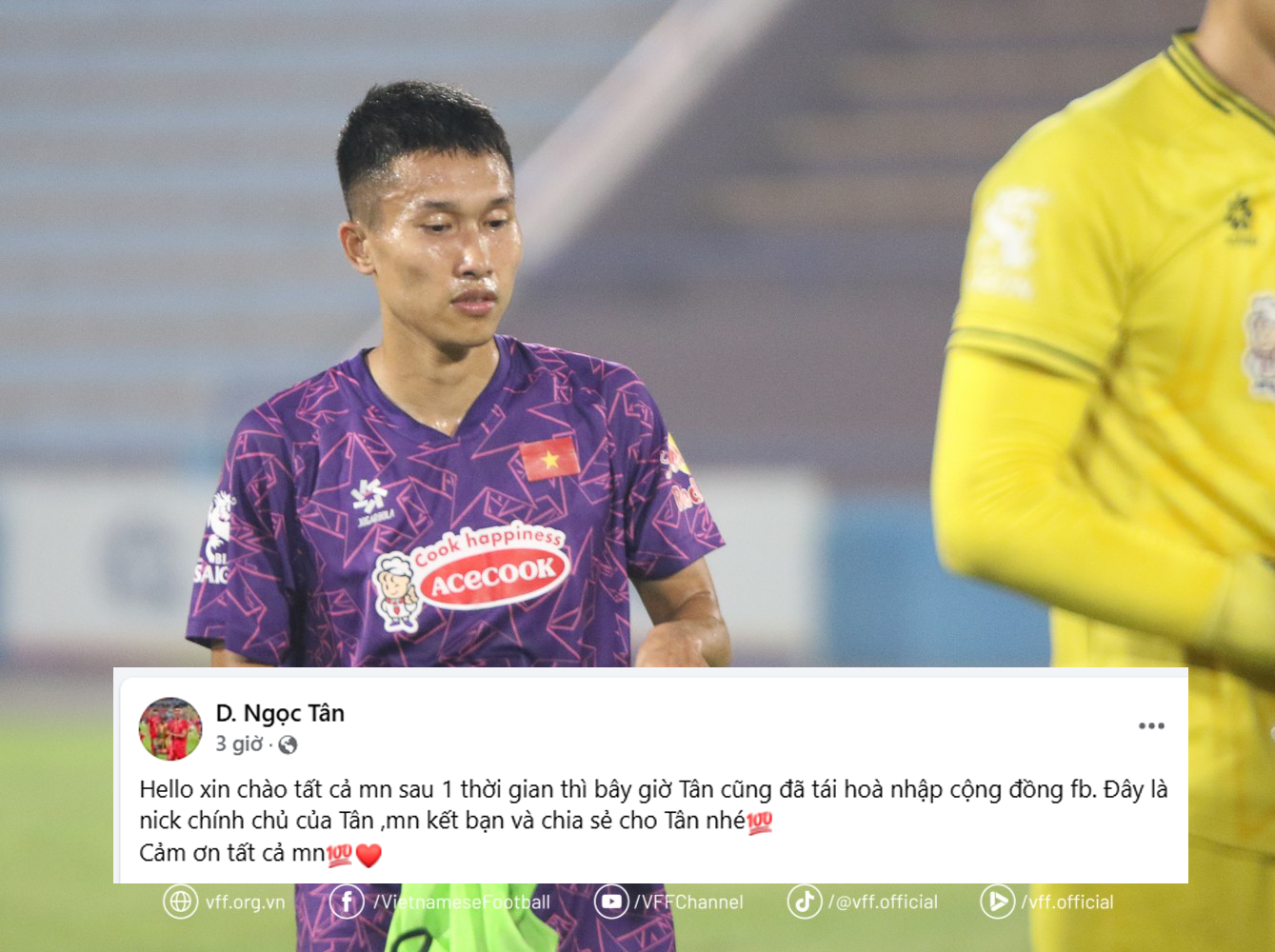 Doãn Ngọc Tân và "bi hài" chuyện mất nick đêm vô địch ASEAN Cup 2024