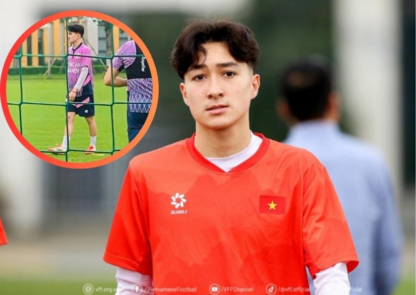 Tiền vệ U17 Việt Nam Thomas Mai Veeren xuất hiện ở CAHN, thực hư ra sao?