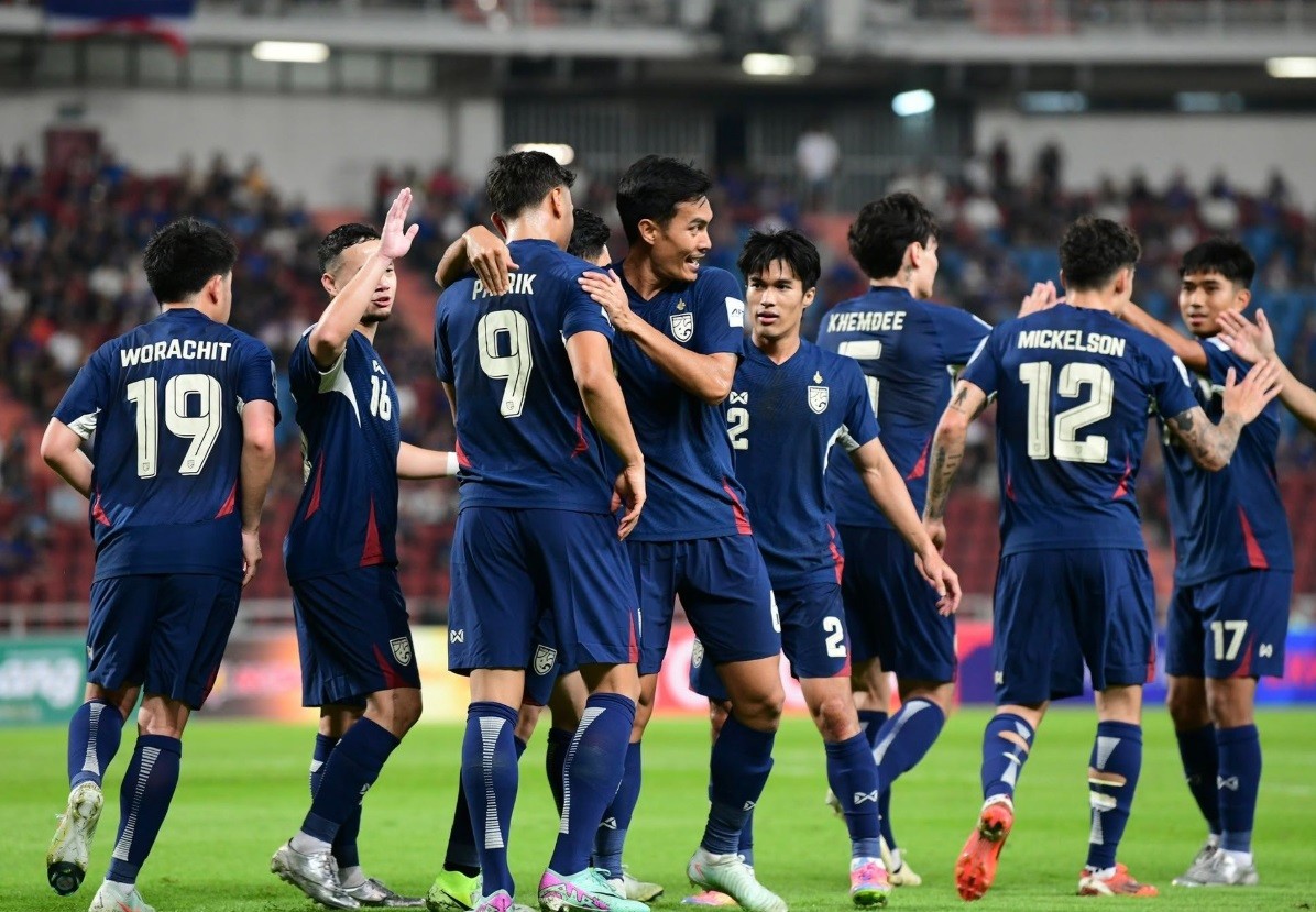 Kết quả vòng loại ASIAN Cup 2027: Thái Lan nhọc nhằn trong trận ra quân