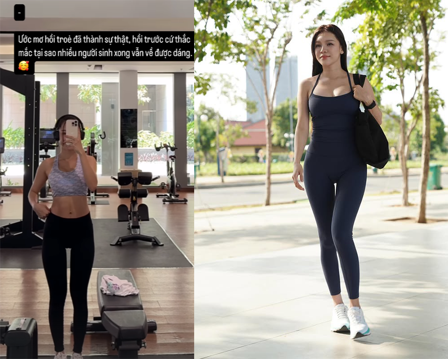 Yến Xuân khoe dáng nuột nà 1 tháng sau sinh, dân tình trầm trồ và ghen tị