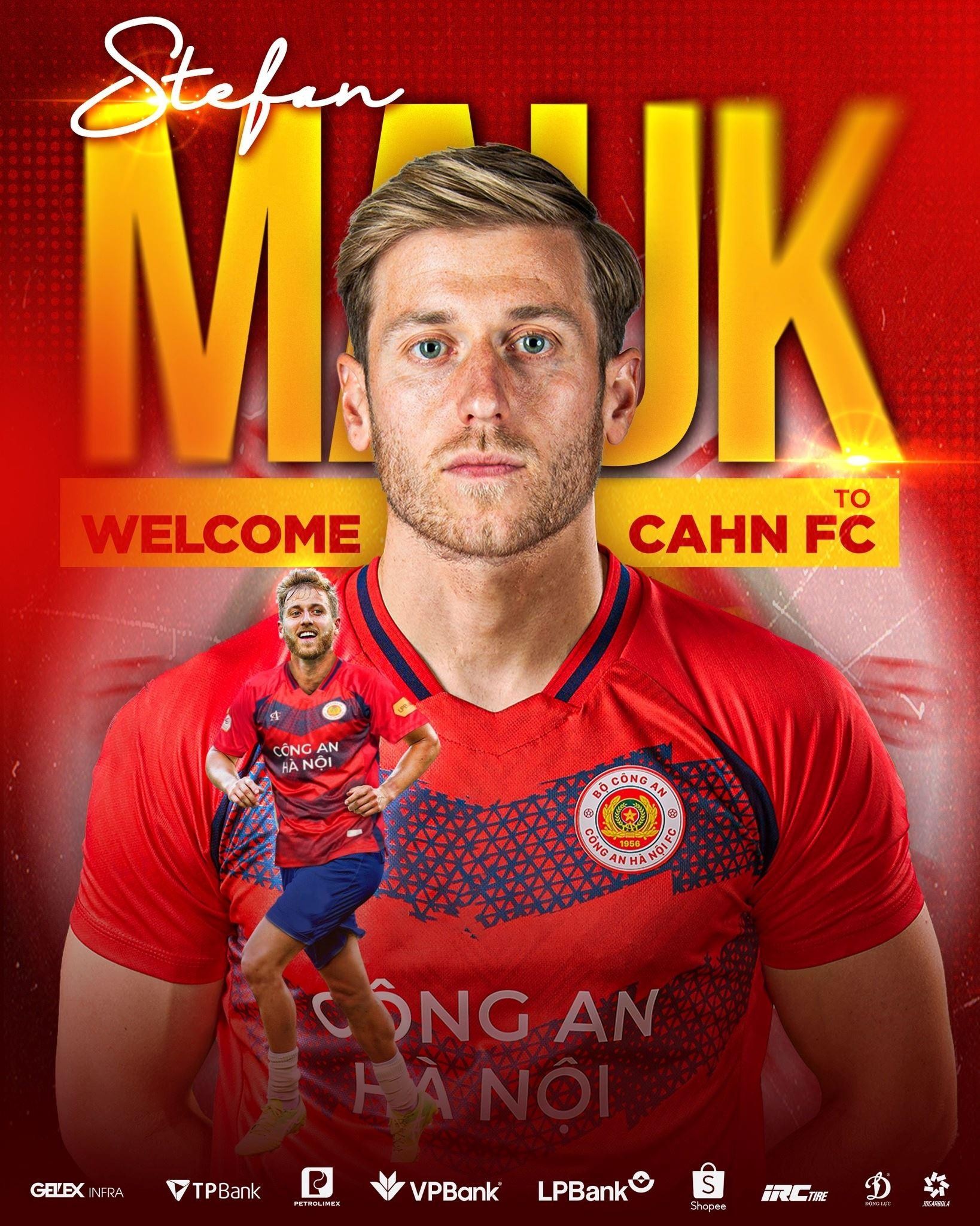 Tuyển thủ Australia gia nhập Công An Hà Nội