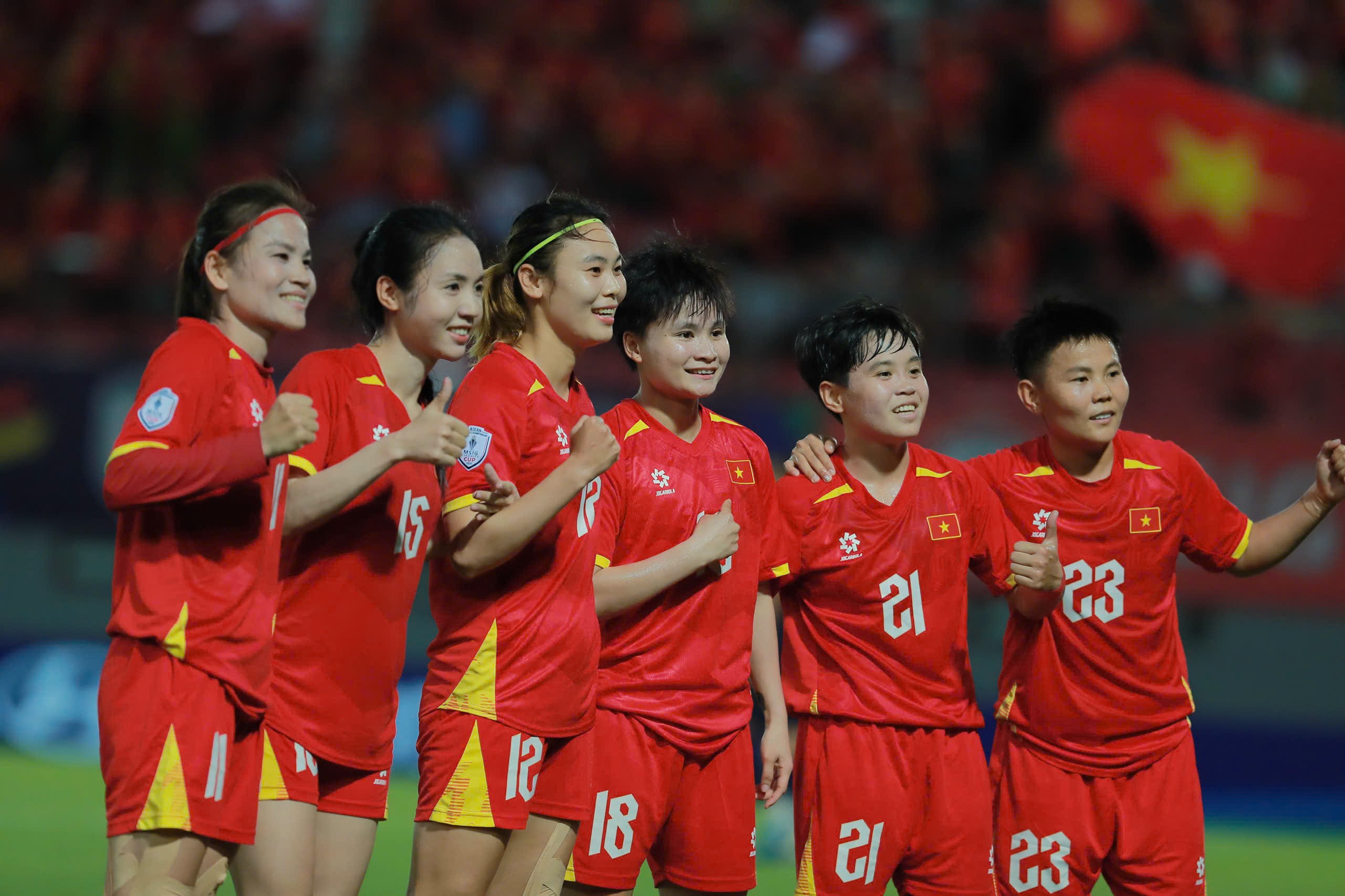 Tuyển nữ Việt Nam hướng tới chiến thắng đậm trước Indonesia