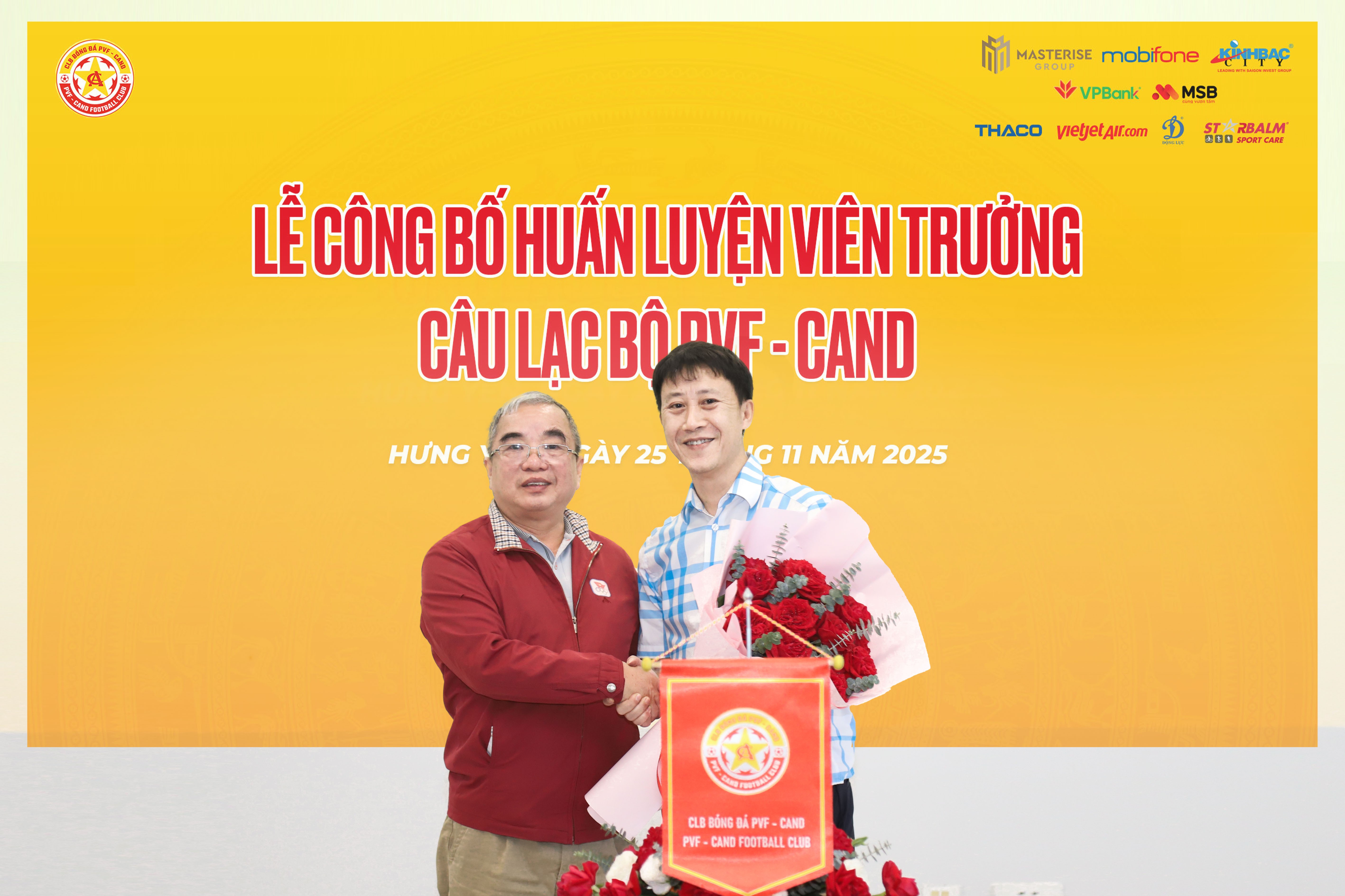 PVF-CAND ra mắt HLV trưởng mới
