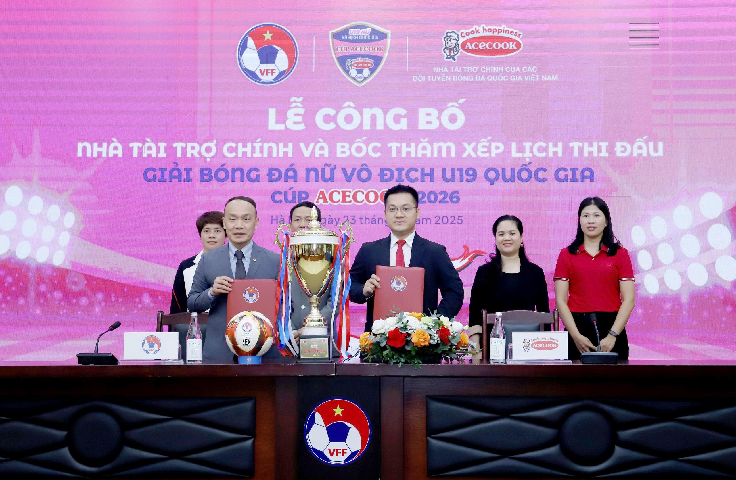 Công bố Nhà tài trợ và lịch thi đấu Giải Nữ U19 Quốc gia – Cúp ACECOOK 2026