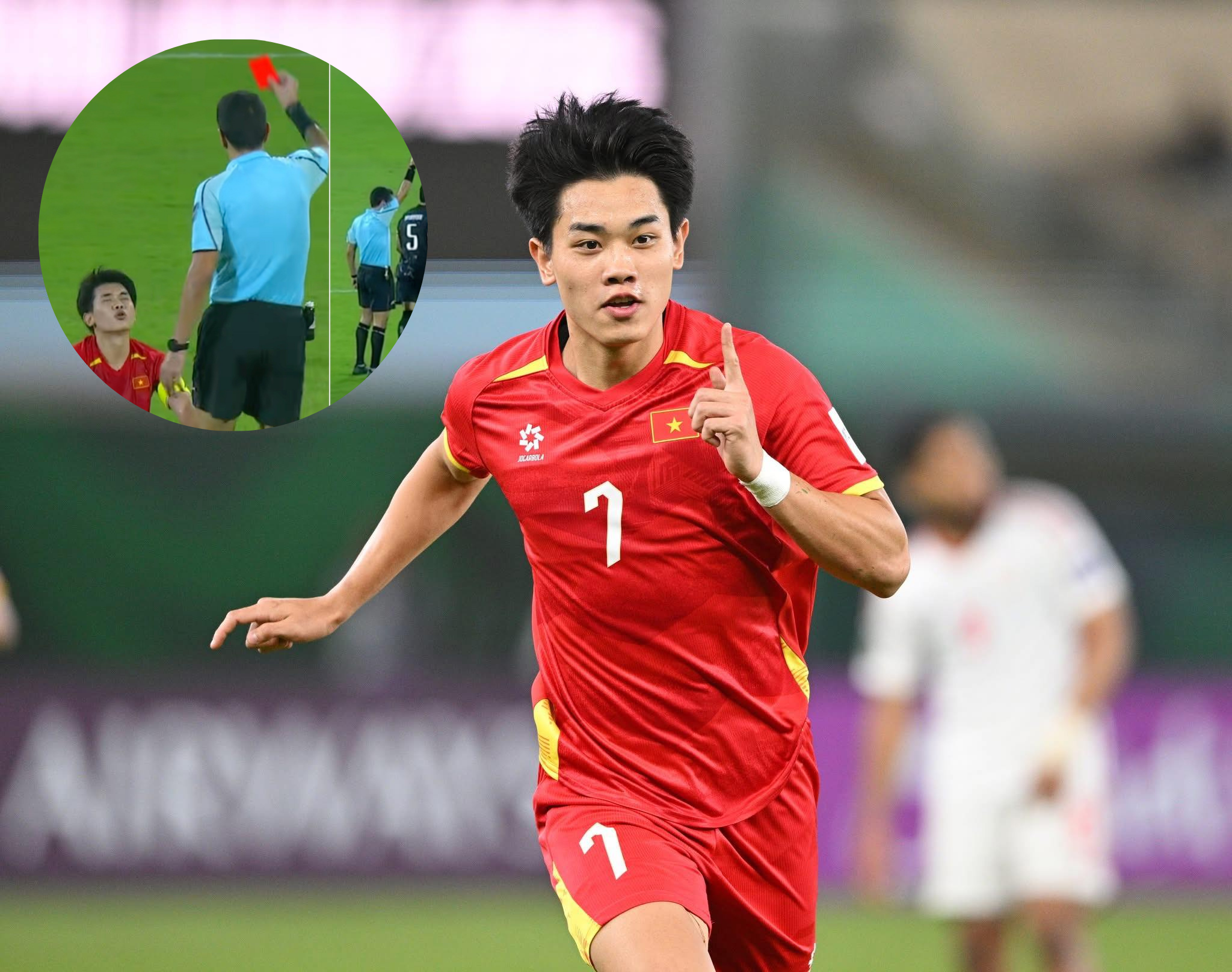 Tiền đạo Đình Bắc lý giải về tình huống nhận thẻ đỏ ở trận gặp U23 Hàn Quốc