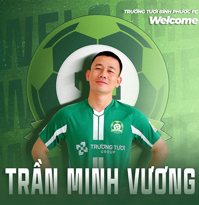 Tiền vệ Minh Vương chính thức gia nhập CLB Bình Phước