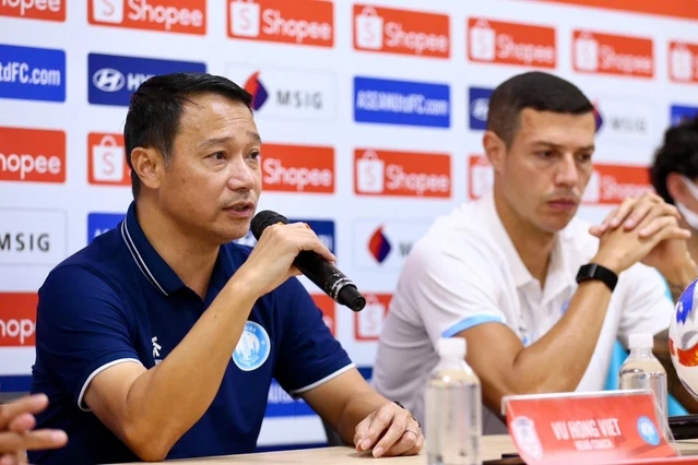 HLV Vũ Hồng Việt quyết tâm đánh bại đại diện Campuchia trận ra quân Cúp C1 Đông Nam Á