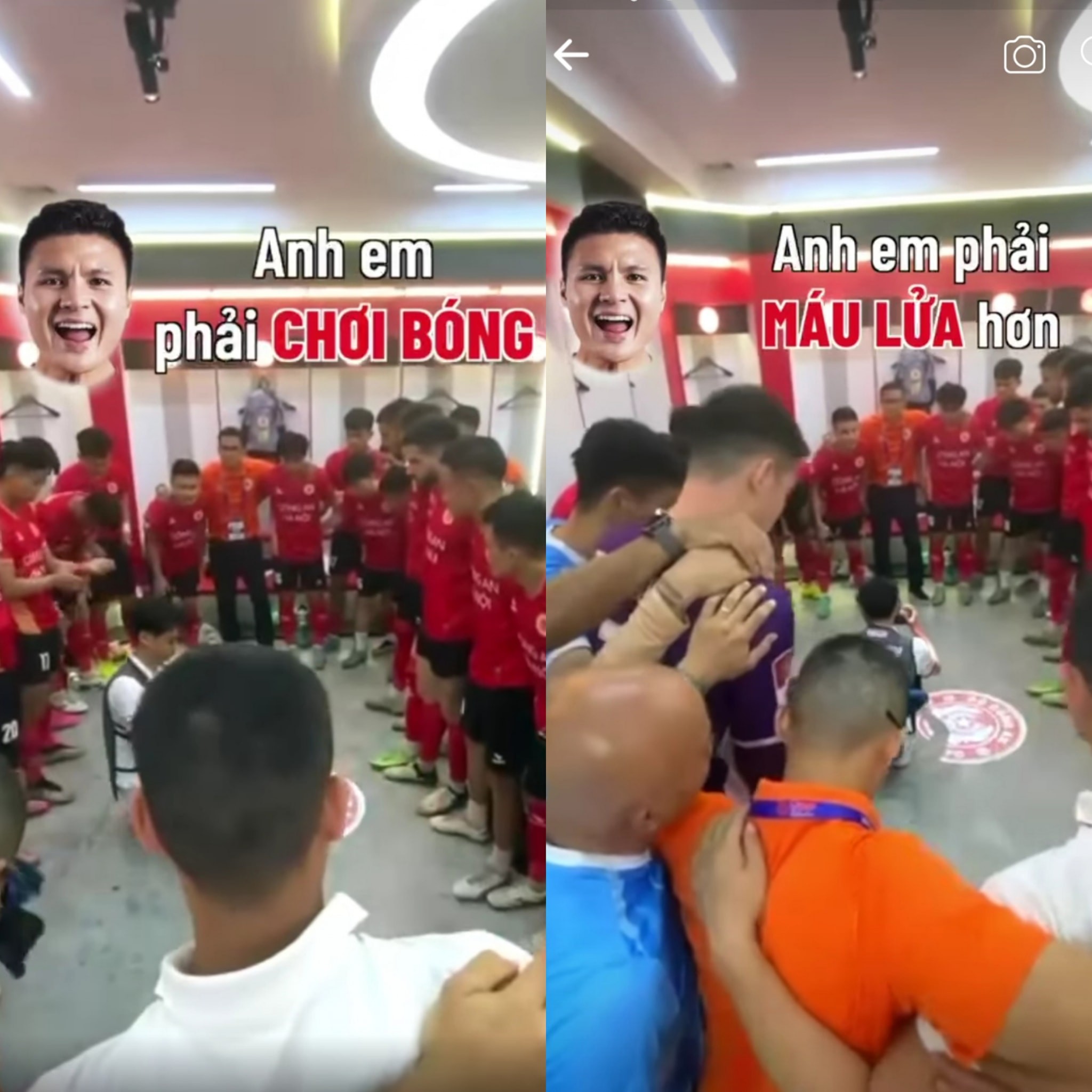 Bên trong phòng thay đồ CLB CAHN: Quang Hải làm thủ lĩnh, động viên máu lửa