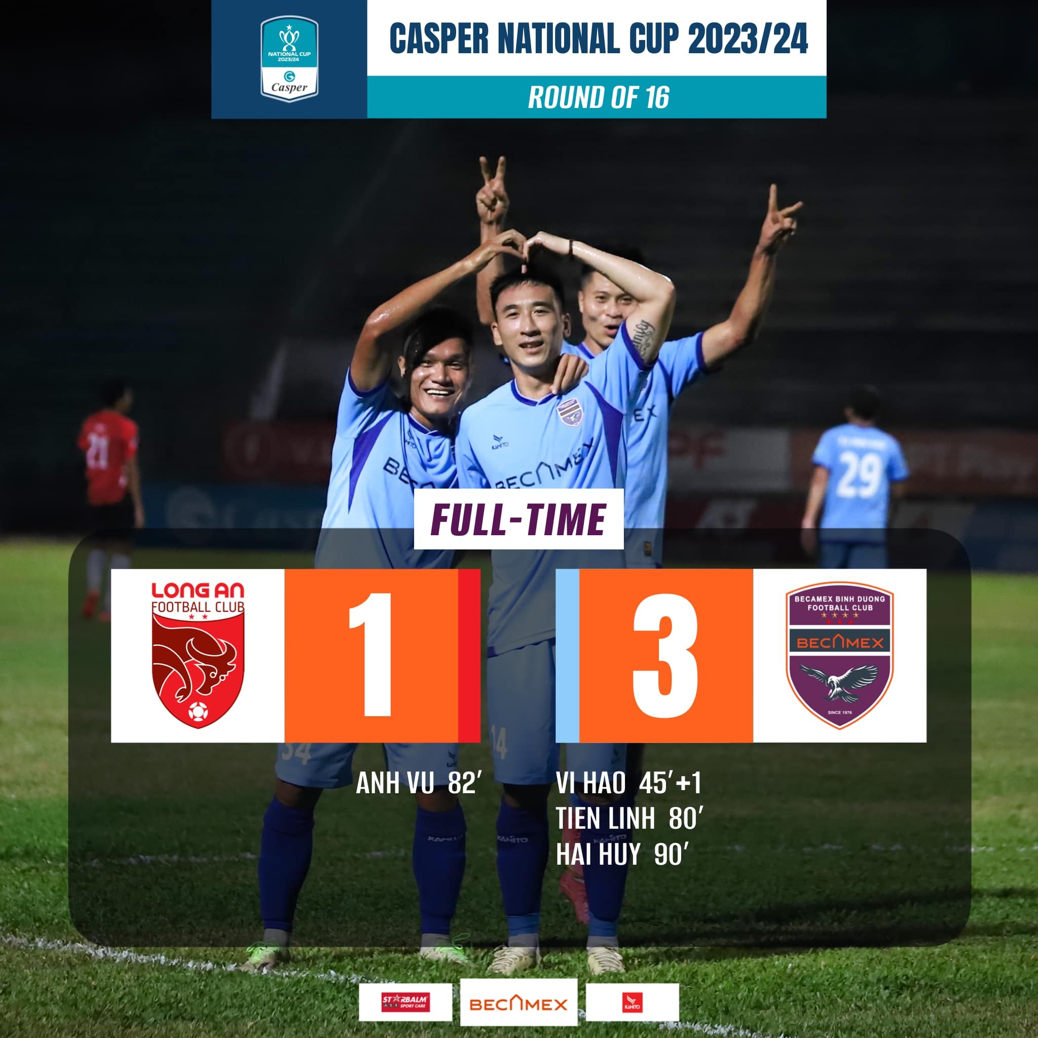 Long An 1-3 Becamex Bình Dương: Không thể ngăn cản